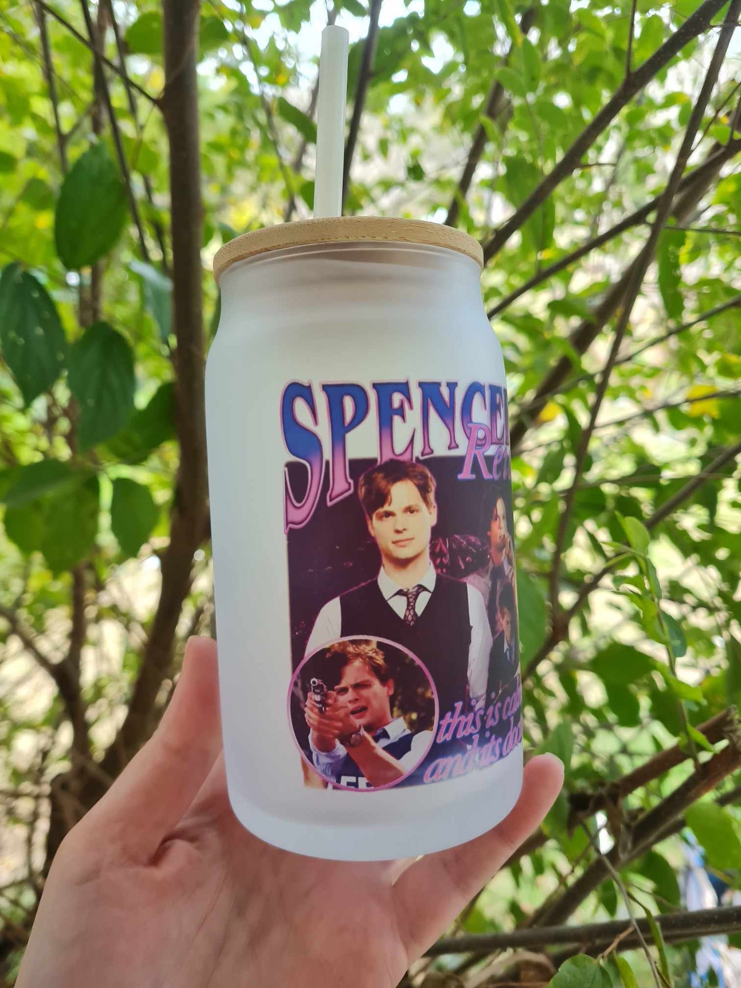 Spencer Reid Can Glass