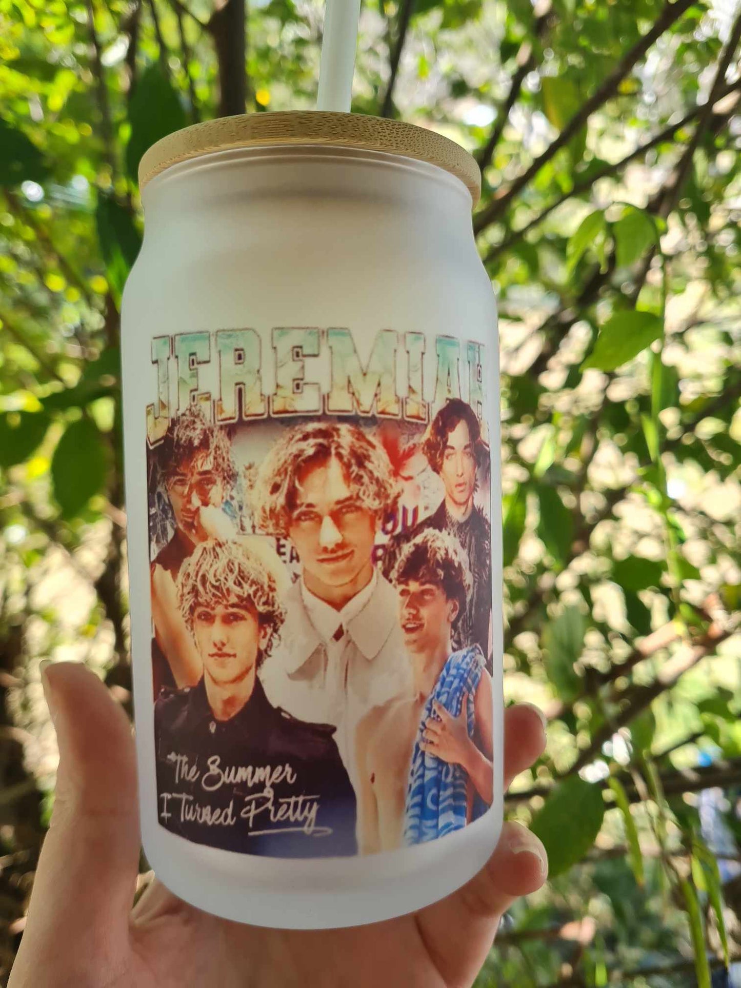 Jeremiah Fisher Frosted Can Glass