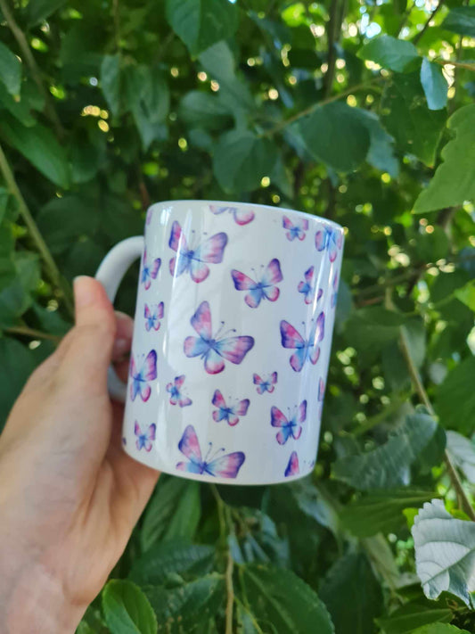 Purple Butterfly Mug