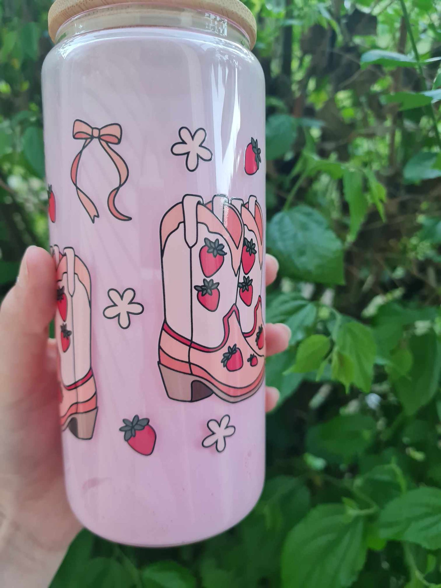 Strawberry Milk Snow Globe Tumbler