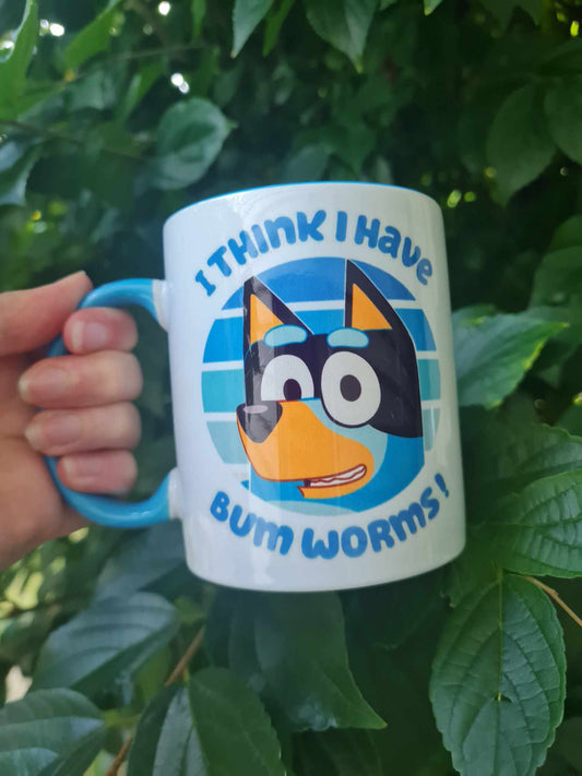 Bluey Bum Worms Mug